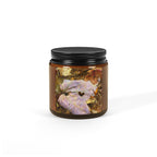 My Heart Autumn Leaves Scented Soy Candle — Amber Jar, Cozy Fall Fragrance