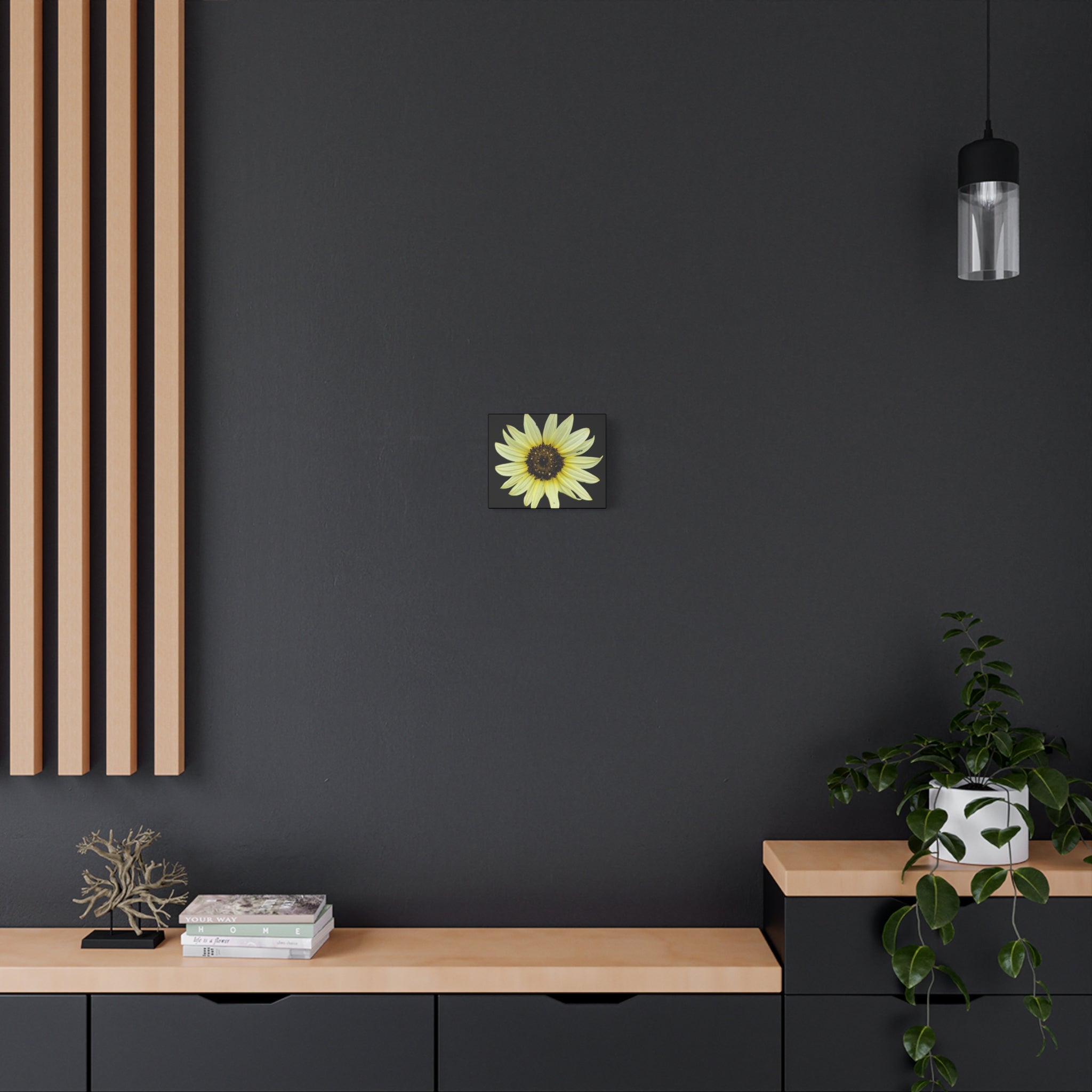 Yellow Sunflower Canvas Wall Art – Matte Stretched Floral Print