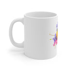 Floral Wildflower Bouquet Mug — 11oz Colorful Spring Flowers Coffee Cup