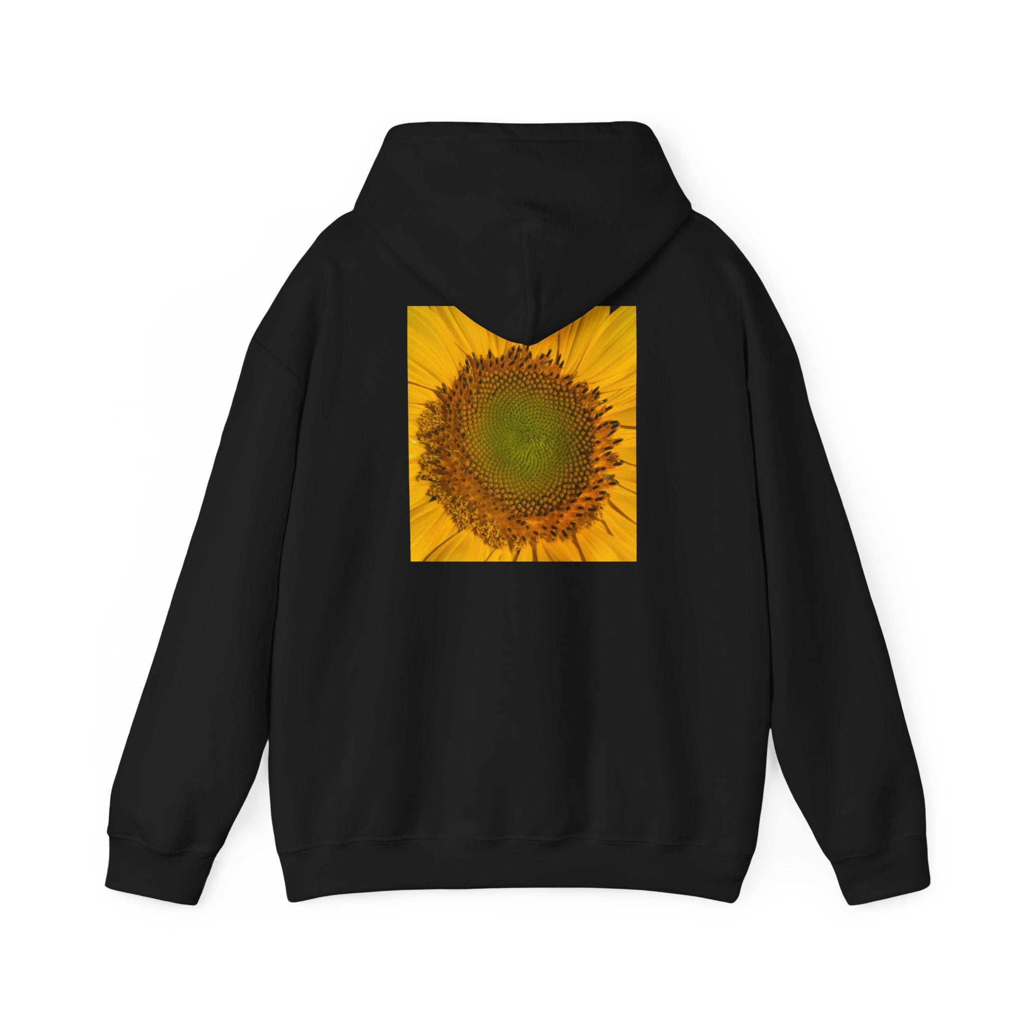 Sunflower Hoodie — "Rise Above the Storm" Inspirational Floral Pullover