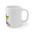 Floral Wildflower Bouquet Mug — 11oz Colorful Spring Flowers Coffee Cup