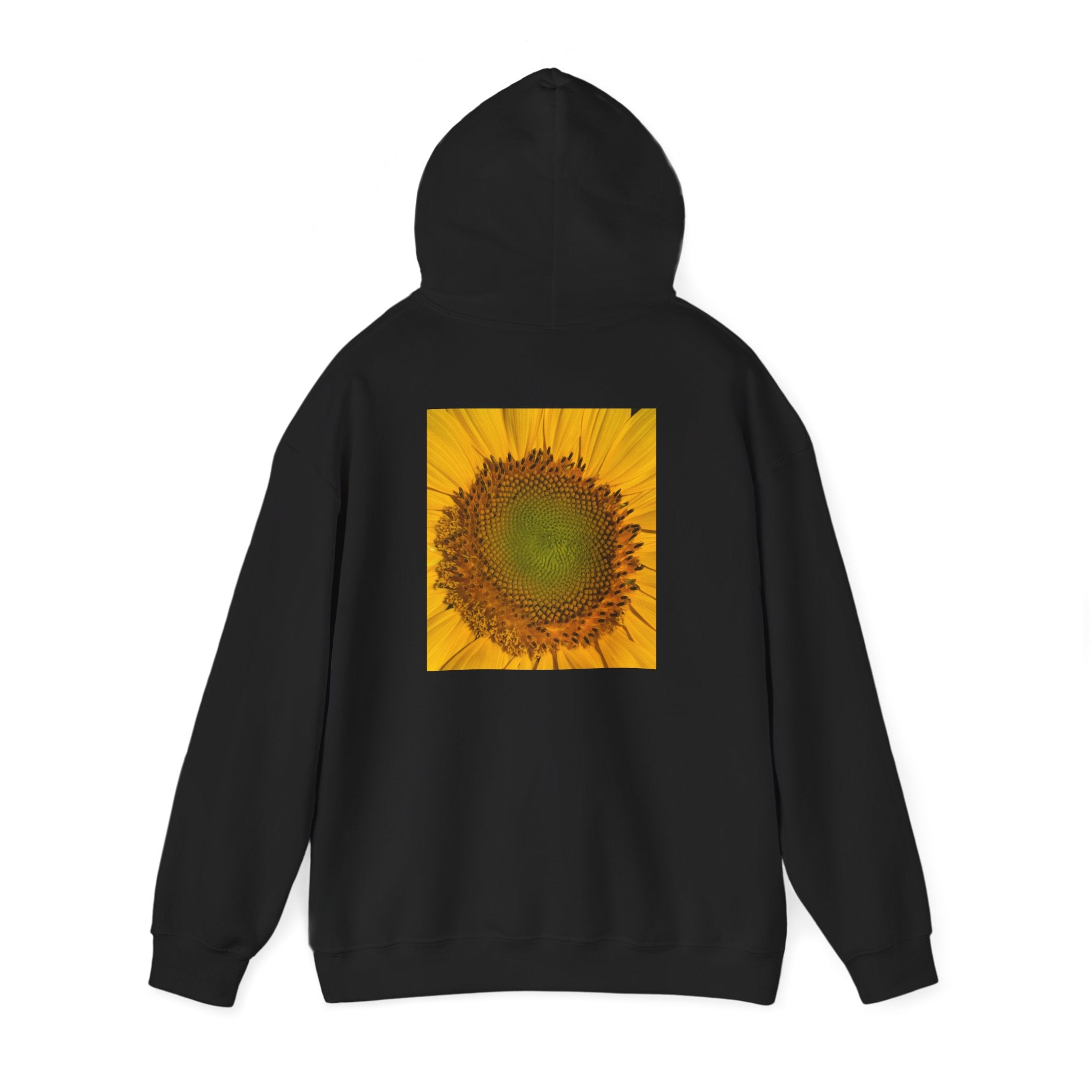 Sunflower Hoodie — "Rise Above the Storm" Inspirational Floral Pullover